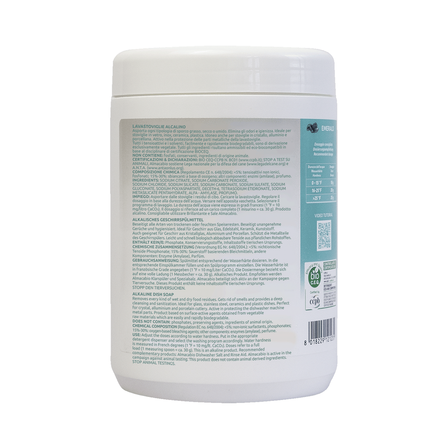 Lavastoviglie polvere secchiello - 900 g