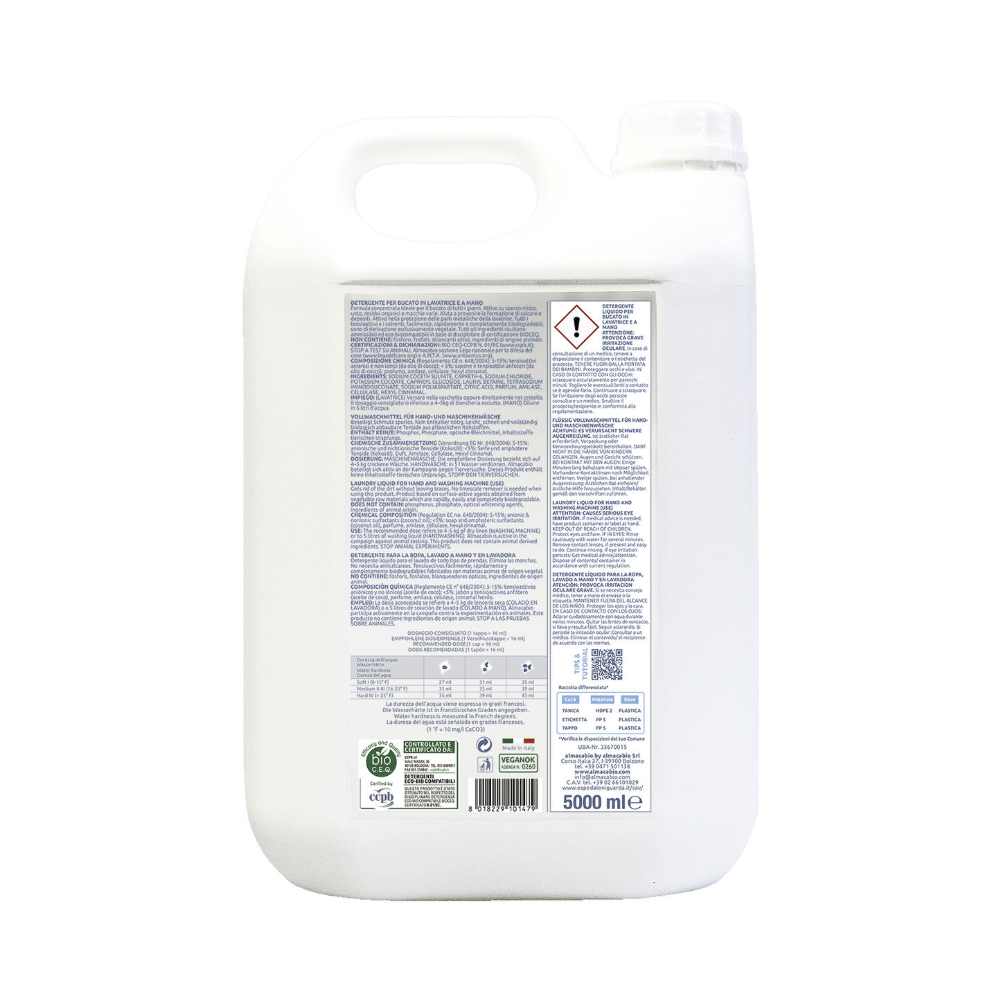 Lavatrice liquido - 5000 ml