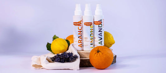 tris aromaterapia arancia, limone, lavanda Almacabio