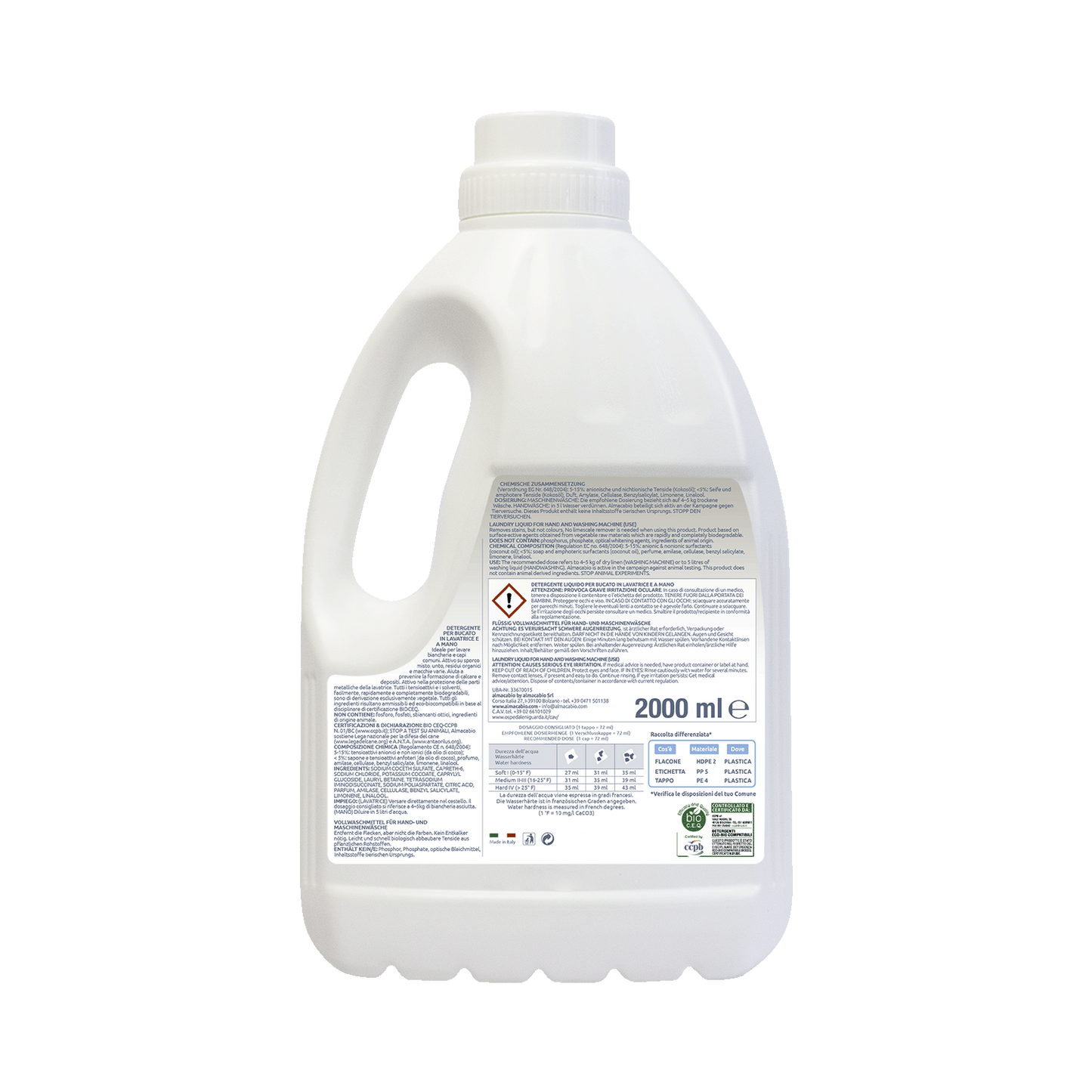 Lavatrice liquido Lavanda - 2000 ml