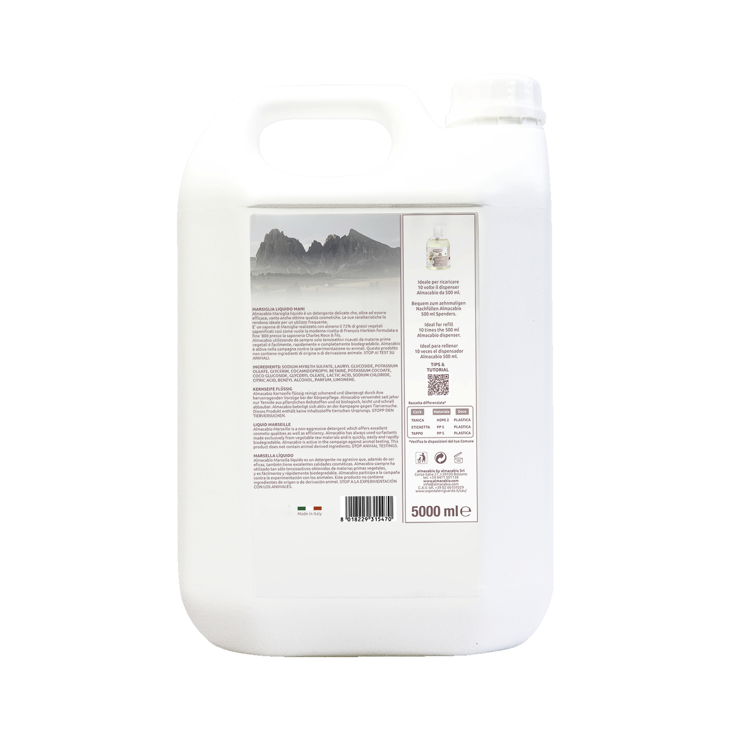 Marsiglia mani ricarica - 5000 ml