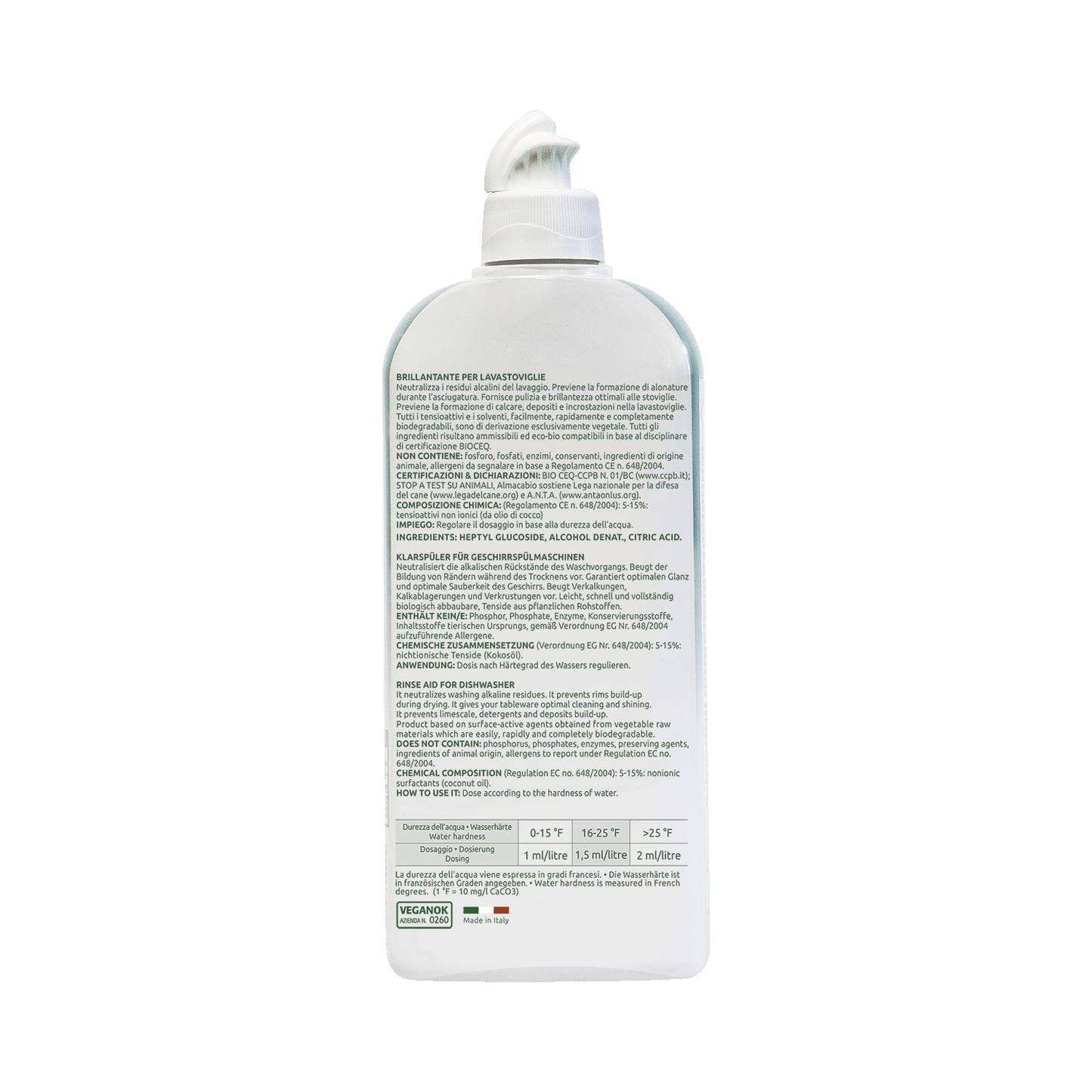 Brillantante lavastoviglie - 500 ml