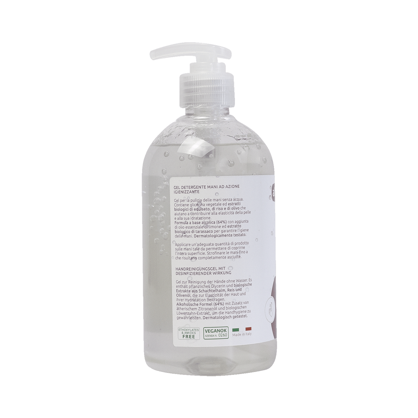 Gel detergente mani igienizzante - 500 ml